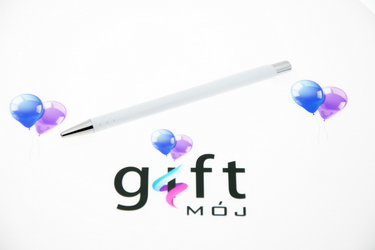 Doskonałe długopisy reklamowe z logo model: D FIT bialy