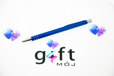 Stworzone dla Ciebie długopisy metalowe z nadrukiem model: D FIT niebieski
