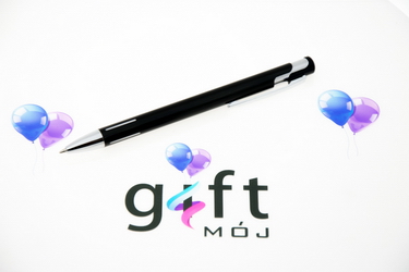 Atrakcyjne długopisy reklamowe z nadrukiem model: D JOY czarny