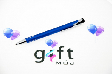Twoje długopisy z logo model: D JOY niebieski
