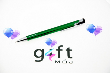 Nowoczesne długopisy grawerowane model: D JOY zielony