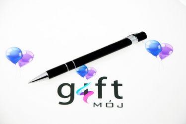 Doskonałe długopisy reklamowe metalowe model: D STAR czarny