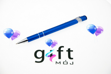 Stworzony dla Ciebie długopis reklamowy z nadrukiem model: D STAR niebieski